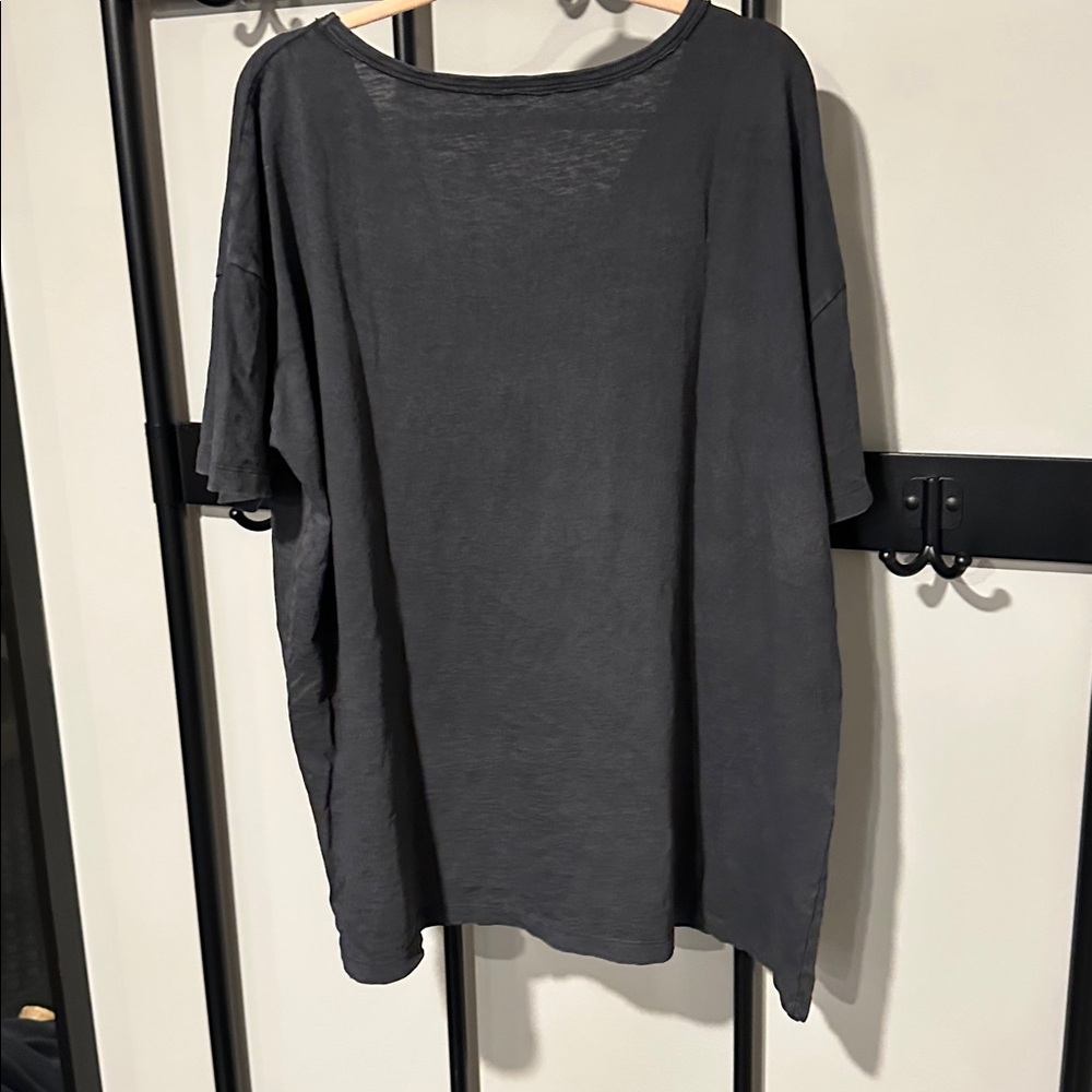 Aerie Charcoal V-Neck Tee - Picture 2 of 5